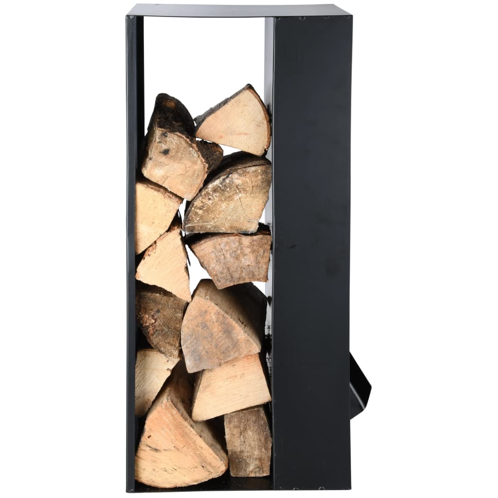 Esschert Design Stockage de bois et outil de cheminée Noir Acier FF407