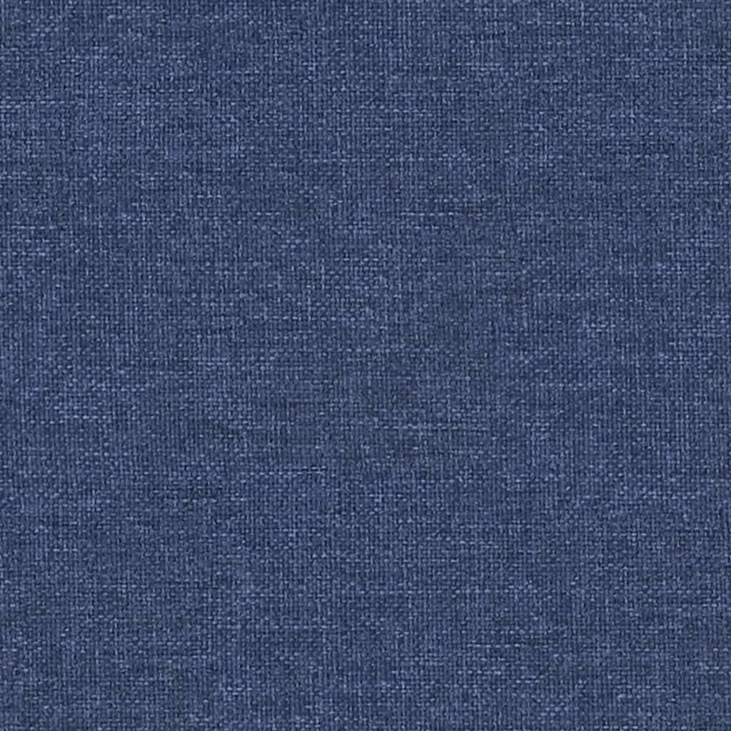 vidaXL Repose-pied Bleu 60x60x36 cm Tissu et similicuir