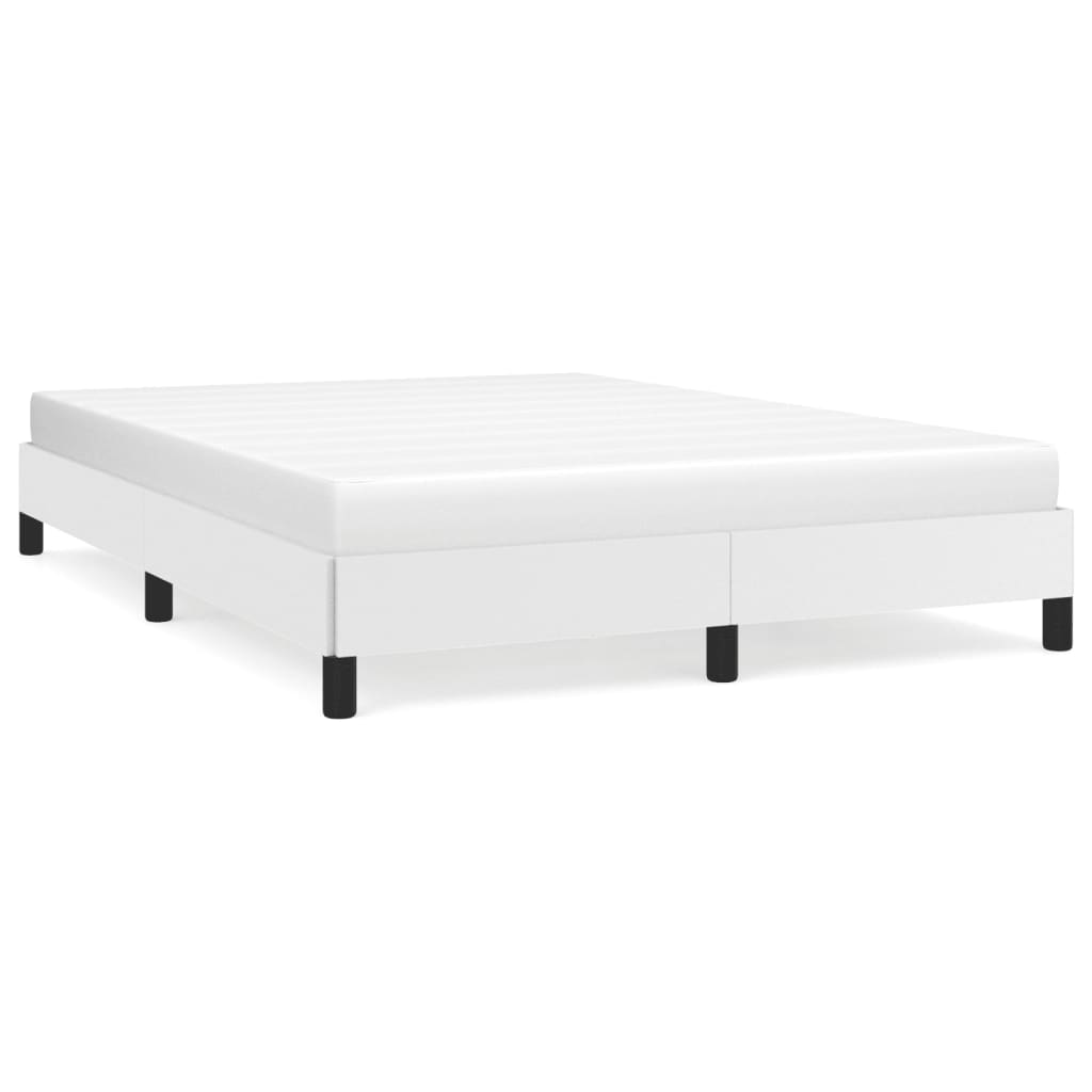 vidaXL Cadre de lit sans matelas blanc 140x200 cm similicuir