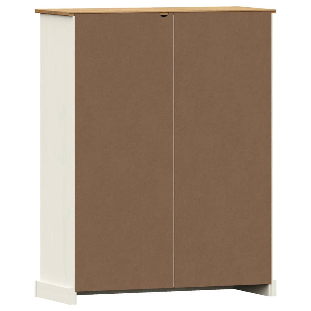 vidaXL Bibliothèque VIGO blanc 90x35x114,5 cm bois massif de pin