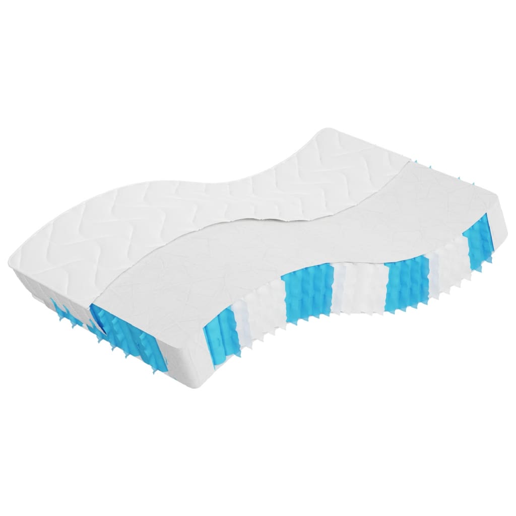 vidaXL Matelas à ressorts ensachés dureté moyenne 140x190 cm