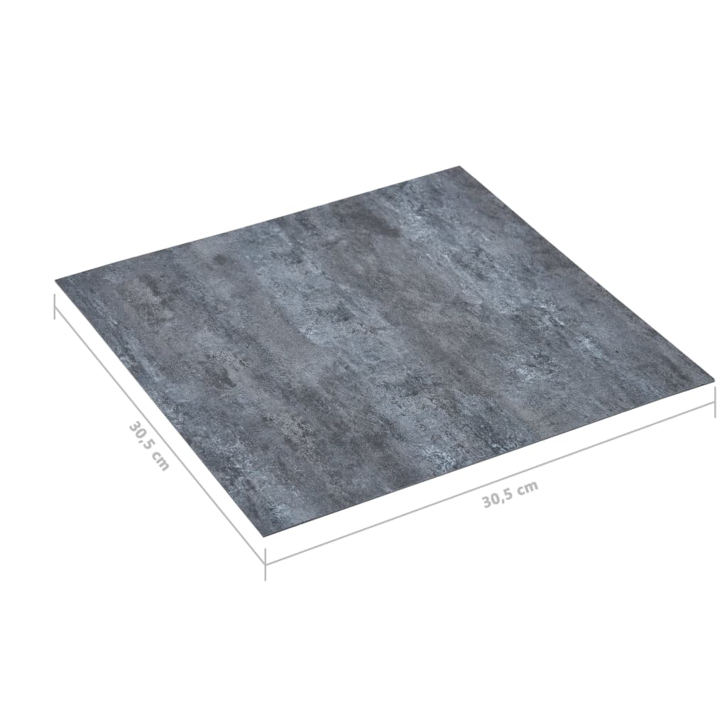 vidaXL Dalles de plancher autoadhésives 20 pcs PVC 1,86 m² marbre gris