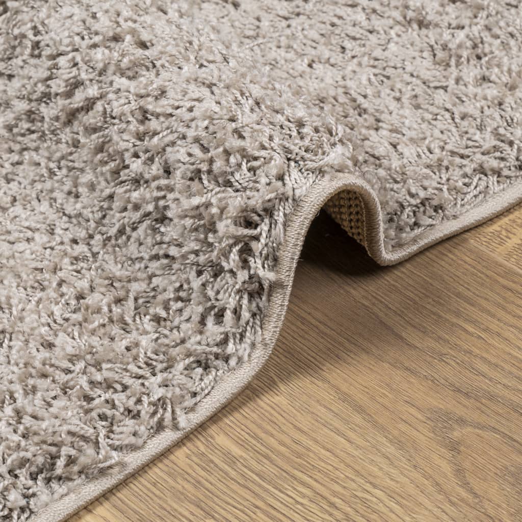 vidaXL Tapis shaggy PAMPLONA poils longs moderne beige 160x160 cm