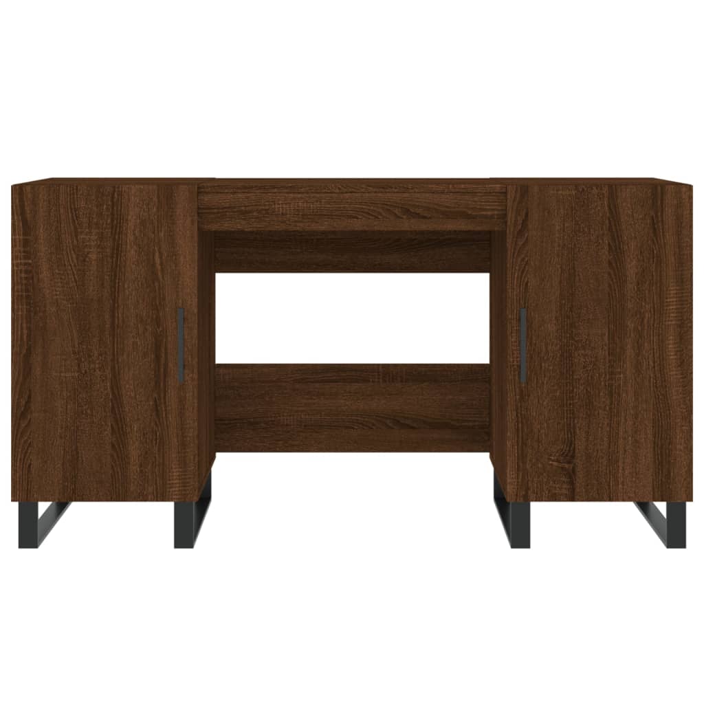 vidaXL Bureau chêne marron 140x50x75 cm bois d'ingénierie