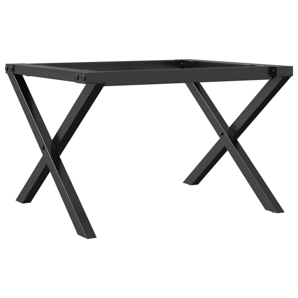 vidaXL Pieds de table basse cadre en X 50x40x38 cm fonte