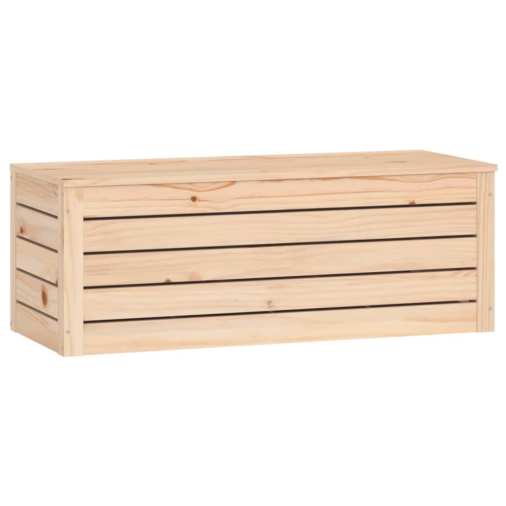 vidaXL Boîte de rangement 89x36,5x33 cm Bois massif de pin