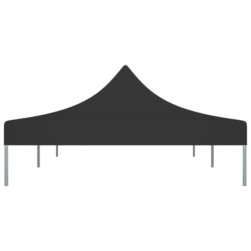 vidaXL Toit de tente de réception 6x3 m Noir 270 g/m²