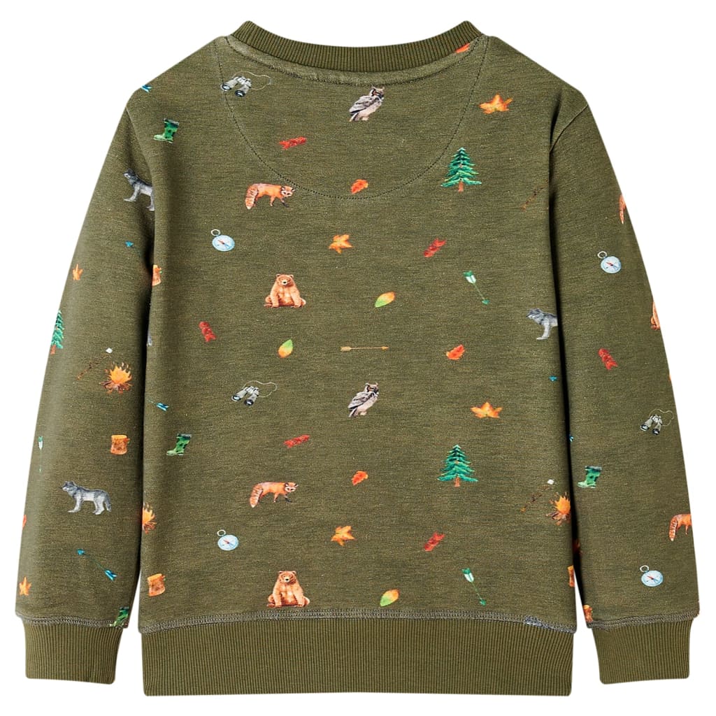 Sweatshirt pour enfants kaki 92