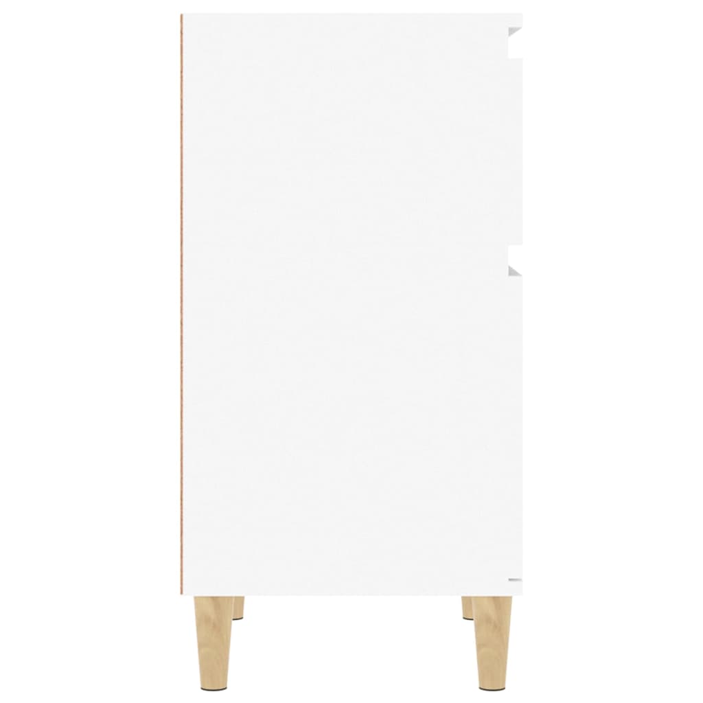 vidaXL Table de chevet blanc 40x35x70 cm
