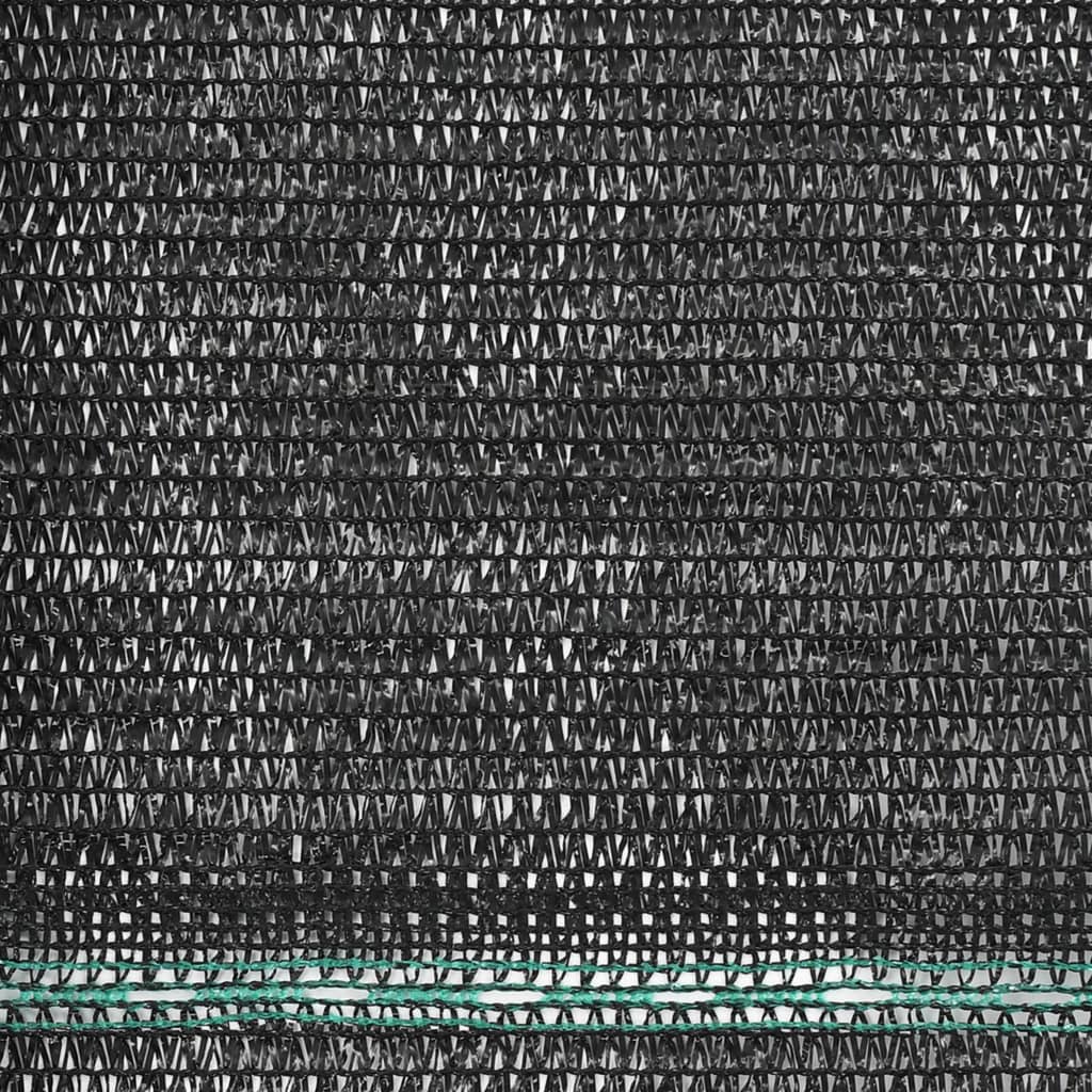 vidaXL Clôture de tennis PEHD 1,6 x 100 m Noir