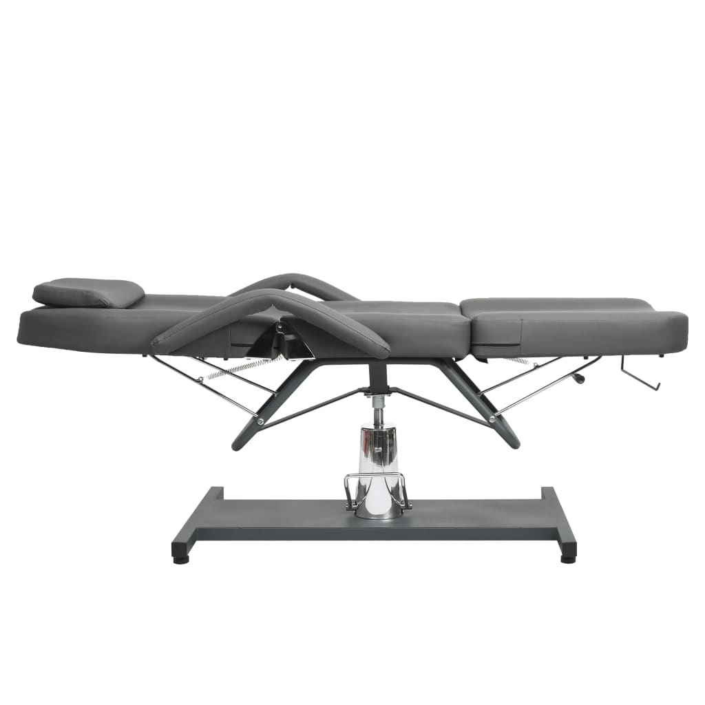 vidaXL Table de massage Gris 180x62x(87-112) cm