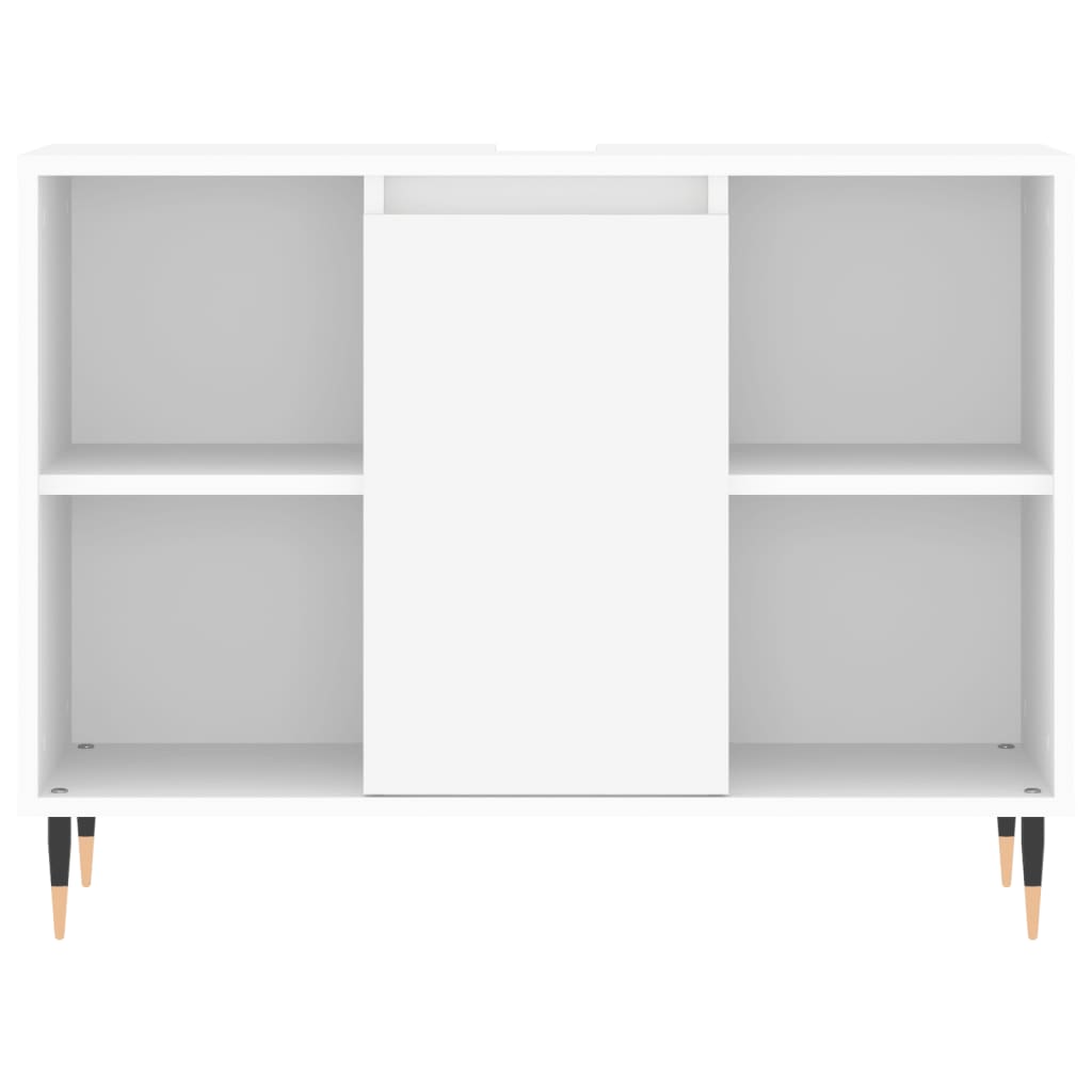 vidaXL Armoire de salle de bain blanc 80x33x60 cm bois d'ingénierie