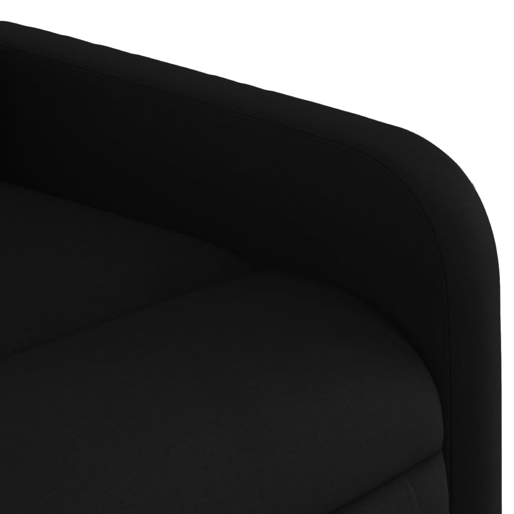 vidaXL Fauteuil inclinable électrique Noir Tissu