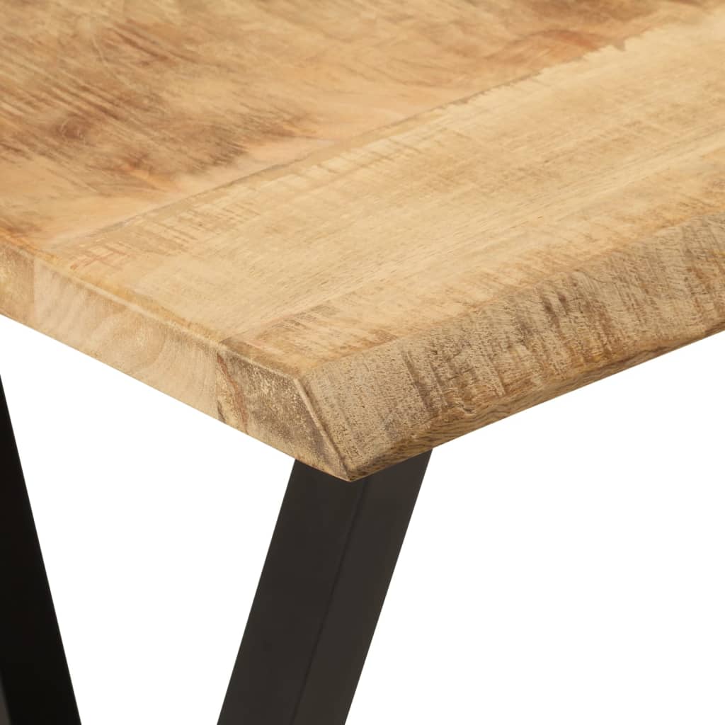 vidaXL Table console à live edge 105x33x76 cm bois de manguier massif