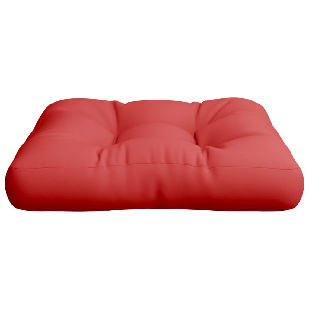 vidaXL Coussin de palette rouge 60x60x12 cm tissu