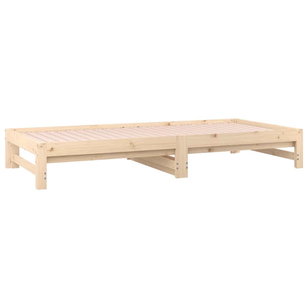 vidaXL Lit coulissant 2x(90x200) cm Bois de pin massif