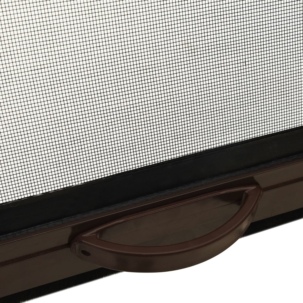 vidaXL Moustiquaire à rouleau pour fenêtres Marron 100x170 cm