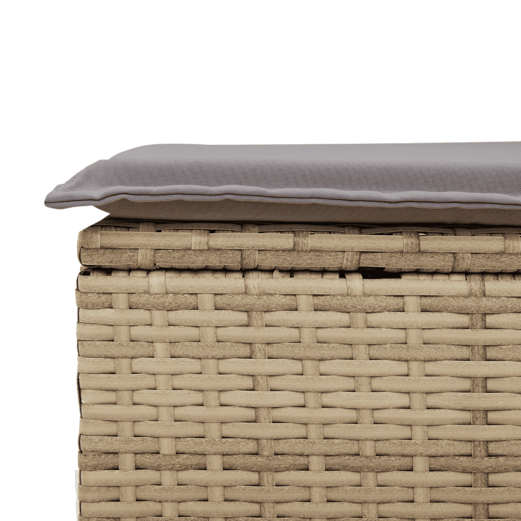 vidaXL Salon de jardin avec coussins 6pcs mélange beige résine tressée