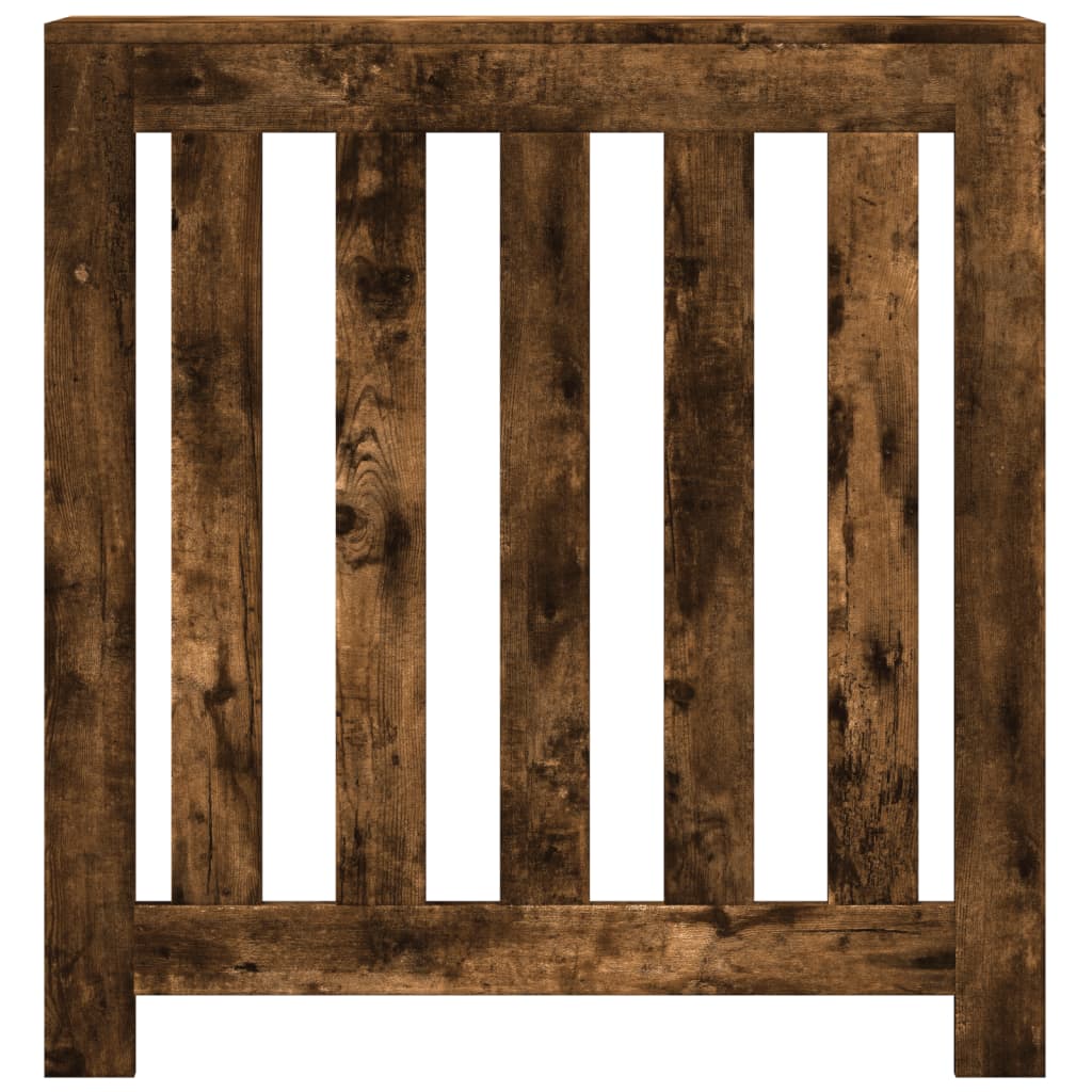 vidaXL Cache-radiateur chêne fumé 78x20x82 cm bois d'ingénierie