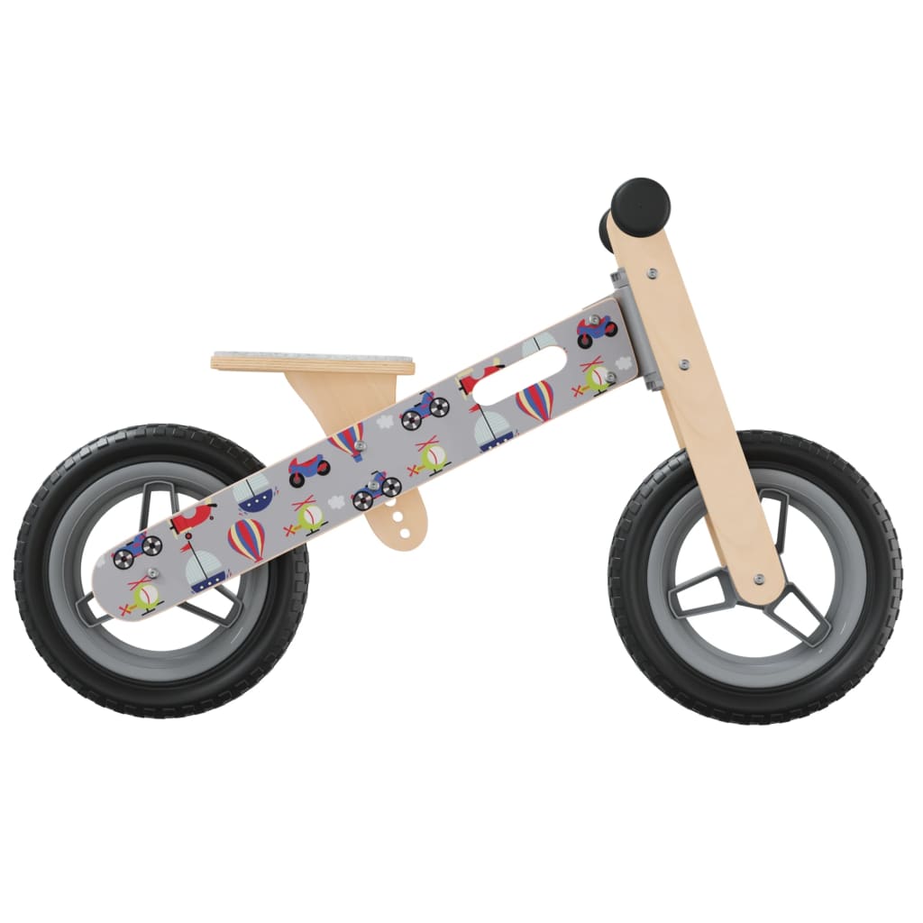 vidaXL Vélo d'équilibre pour enfants imprimé gris
