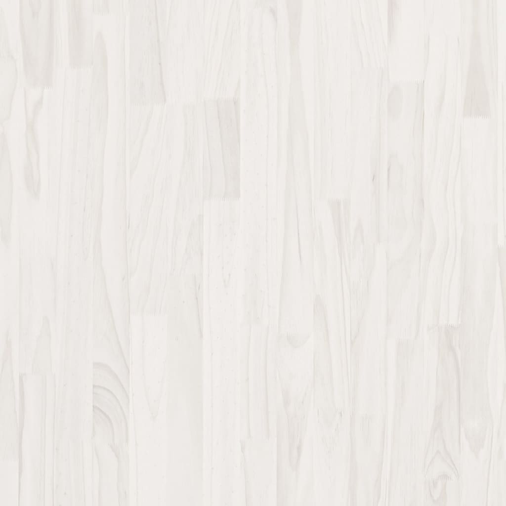 vidaXL Armoire haute Blanc 80x30x210 cm Bois de pin solide