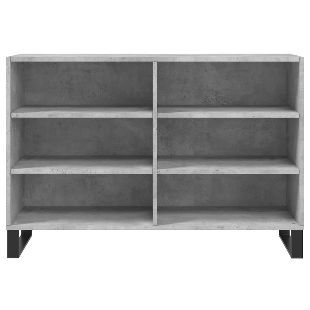 vidaXL Buffet gris béton 103,5x35x70 cm bois d'ingénierie