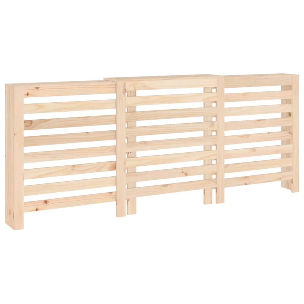 vidaXL Cache-radiateur 210x21x85 cm Bois massif de pin