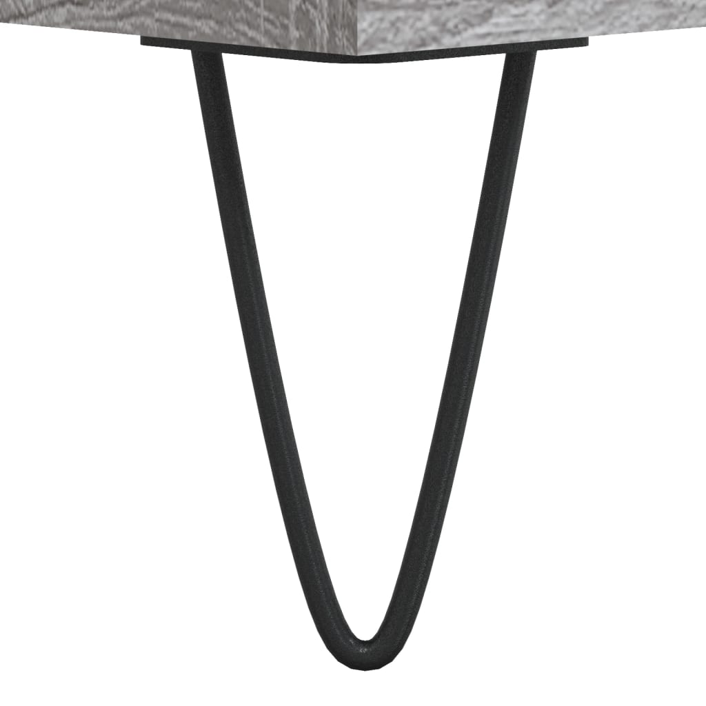 vidaXL Tables de chevet 2 pcs sonoma gris 40x35x69 cm bois ingénierie