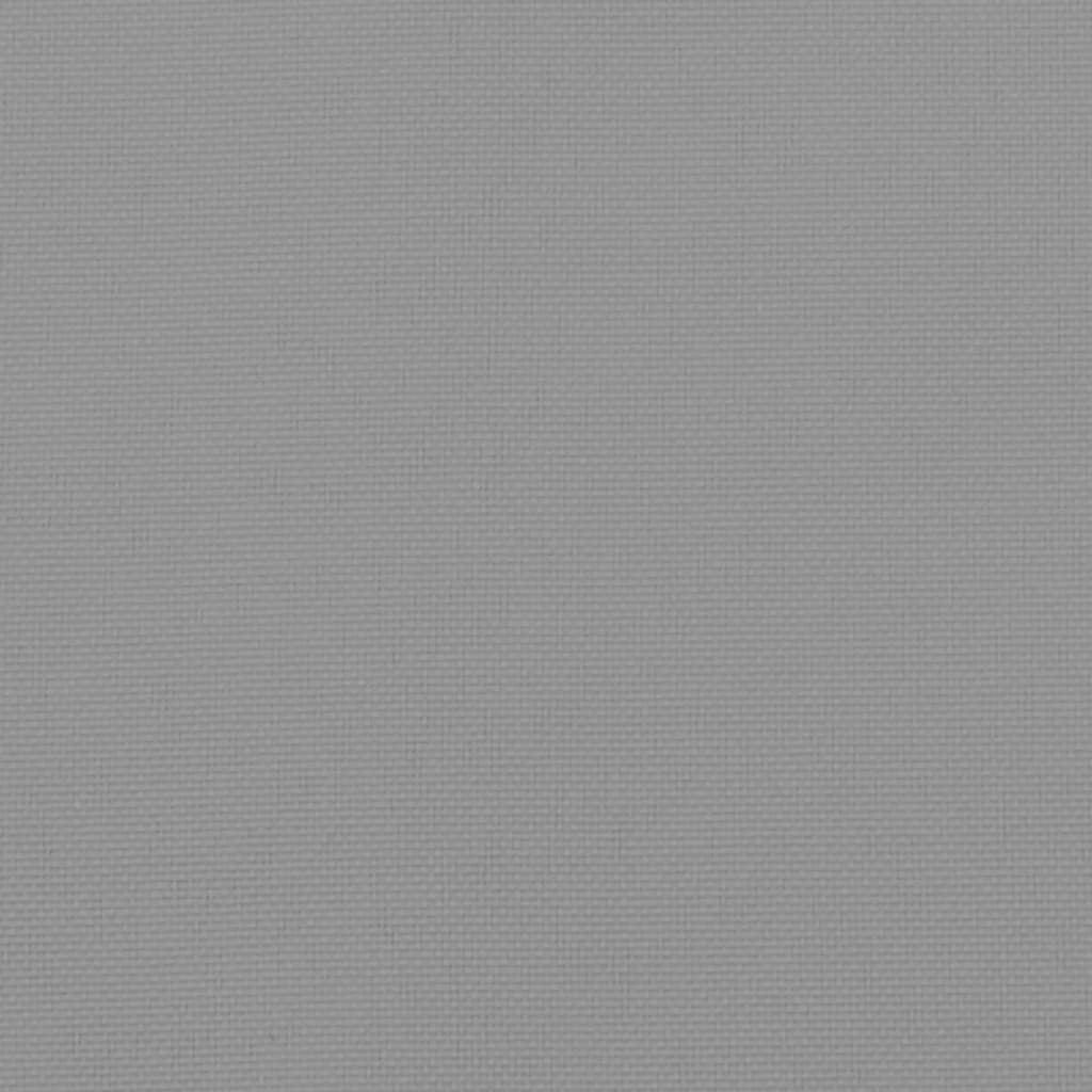 vidaXL Coussins de palette 2 pcs gris tissu