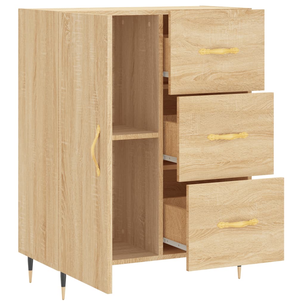 vidaXL Buffet chêne sonoma 69,5x34x90 cm bois d'ingénierie