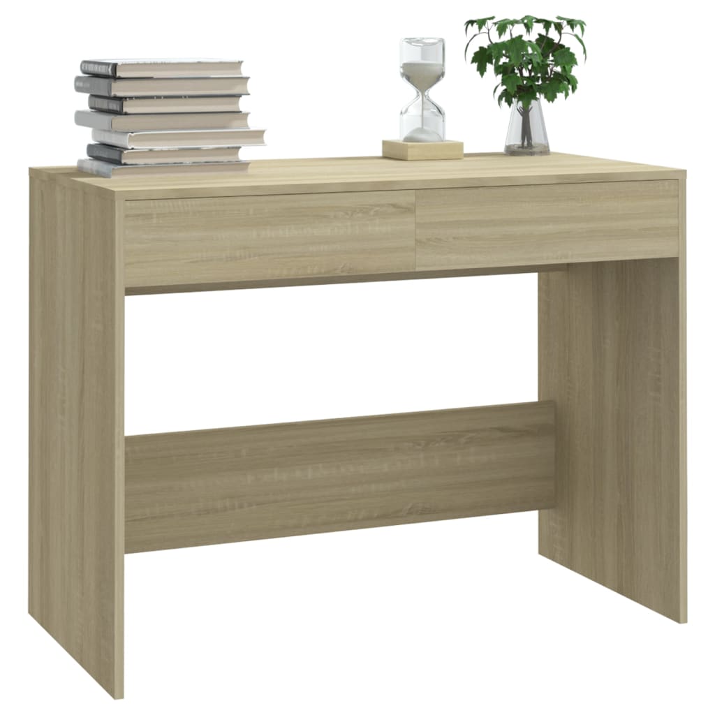 vidaXL Bureau Chêne sonoma 101x50x76,5 cm Bois d'ingénierie