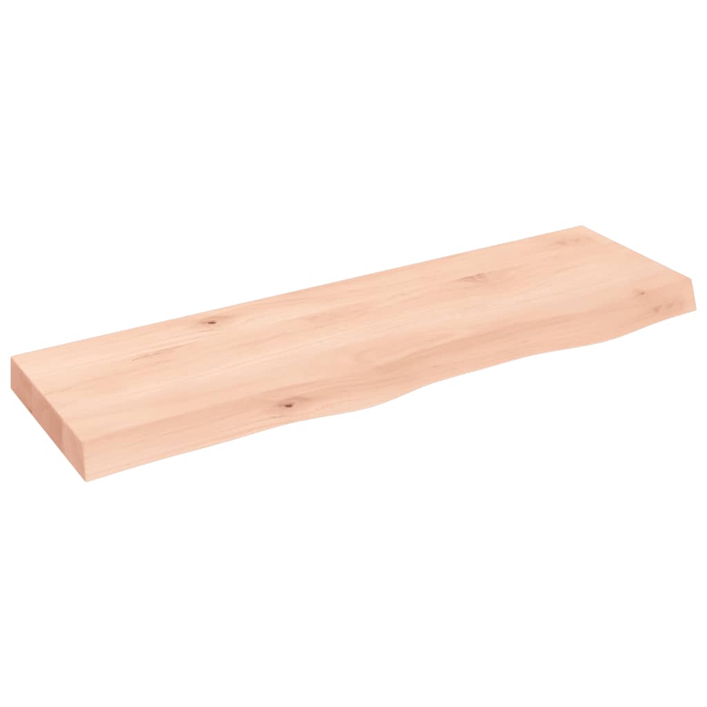 vidaXL Comptoir de salle de bain 100x30x(2-6)cm bois massif non traité