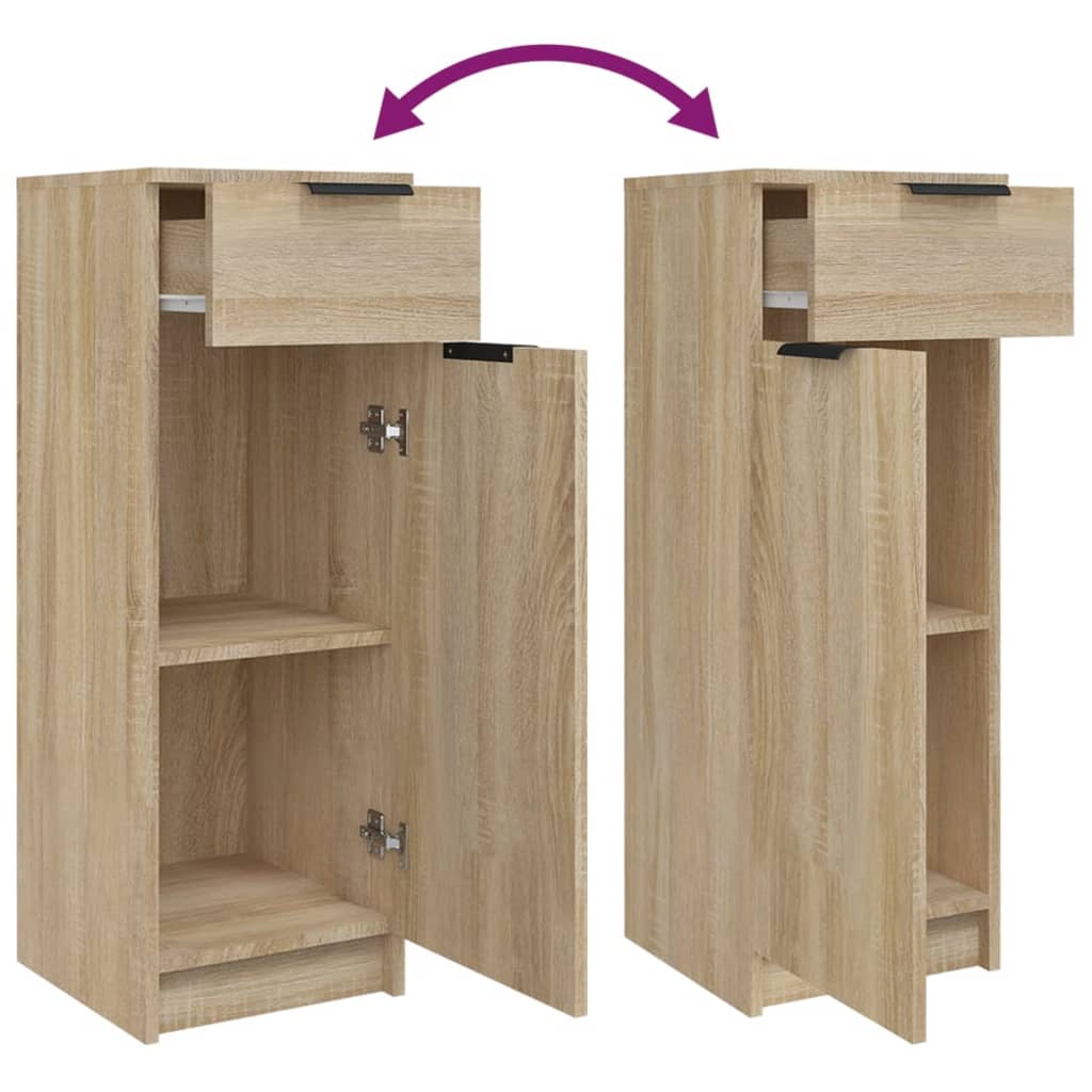 vidaXL Armoire de salle de bain Chêne sonoma 32x34x90 cm