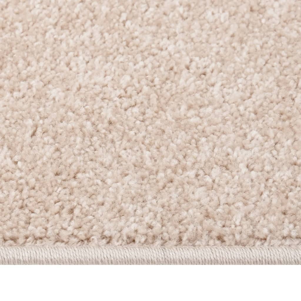 vidaXL Tapis à poils courts 80x150 cm Beige foncé