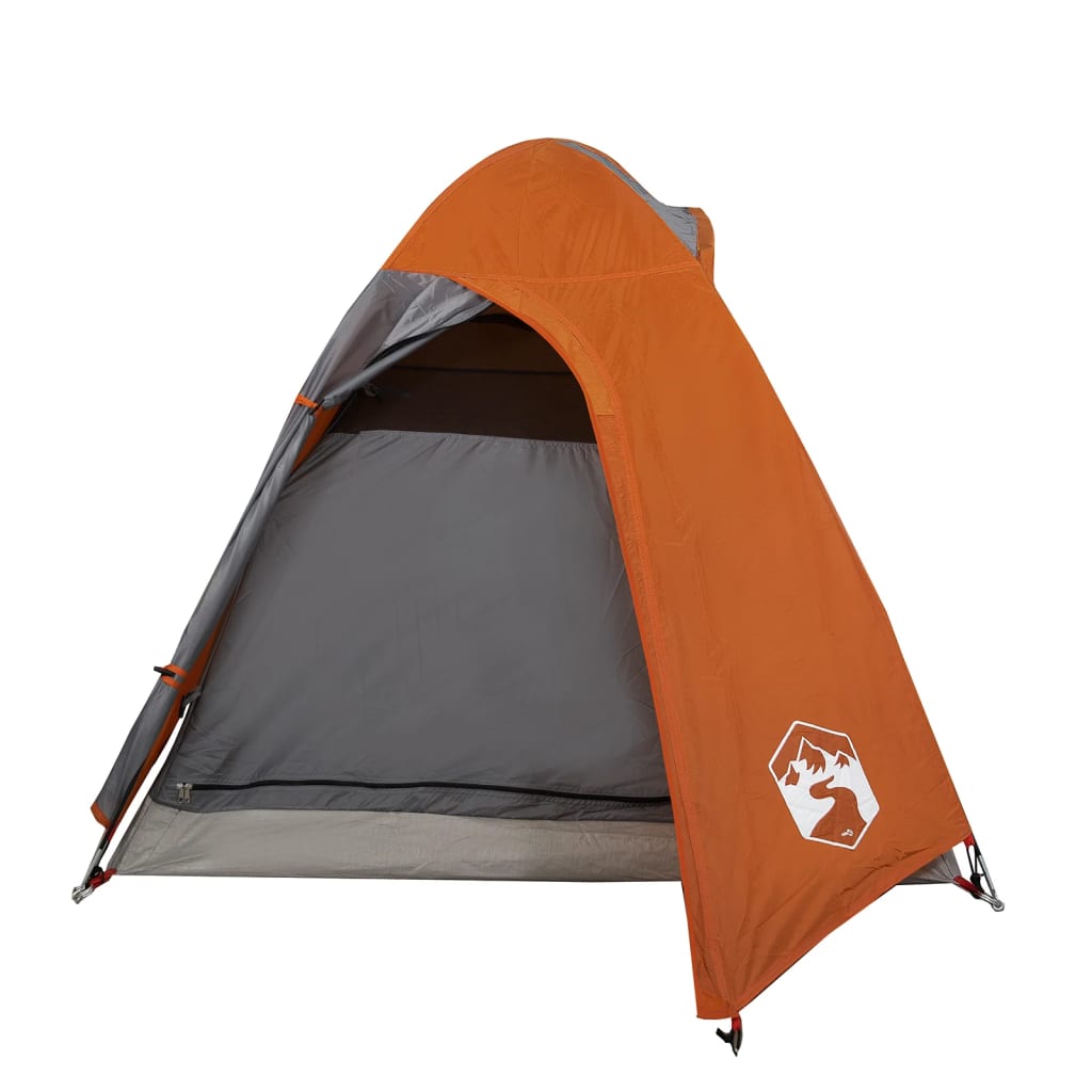 vidaXL Tente de camping à dôme 2 personnes orange imperméable