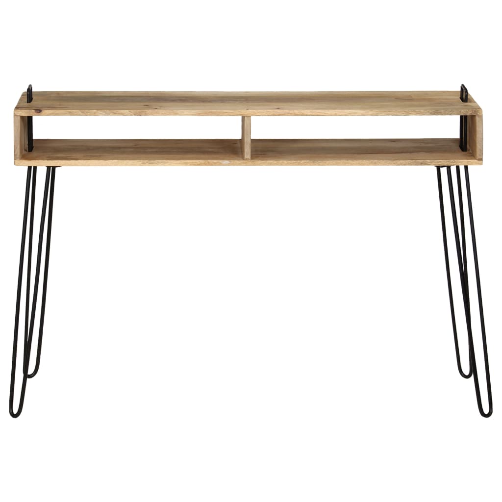 vidaXL Table console Bois de manguier massif 115 x 35 x 76 cm