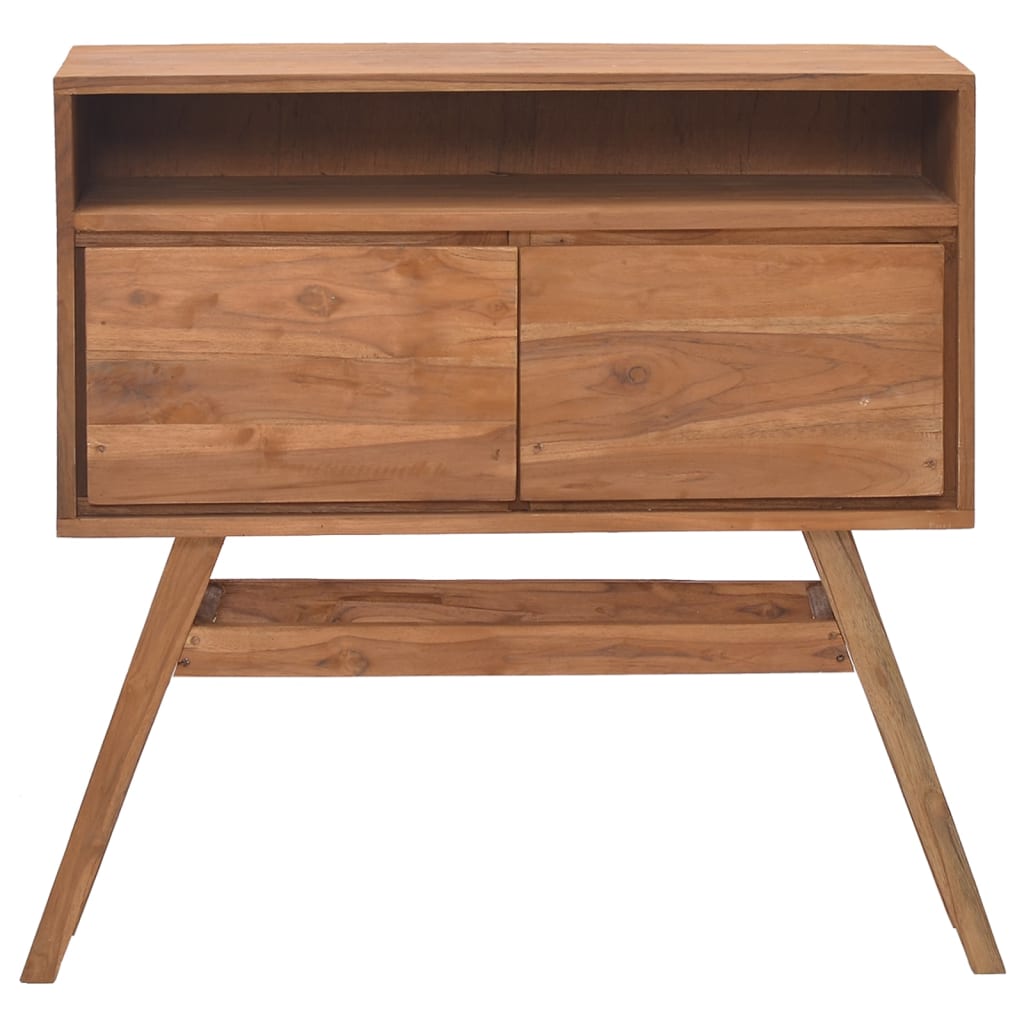 vidaXL Table console 80x30x80 cm Bois de teck solide