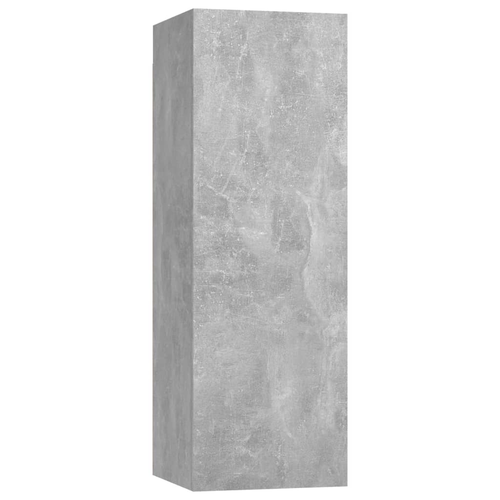 vidaXL Ensemble de meubles TV 4 pcs Gris béton Bois d'ingénierie