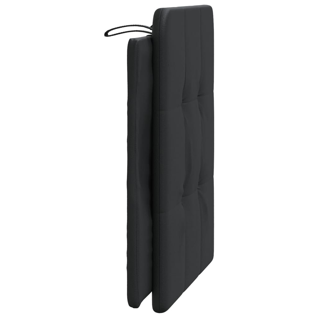 vidaXL Coussin de tête de lit noir 80 cm similicuir