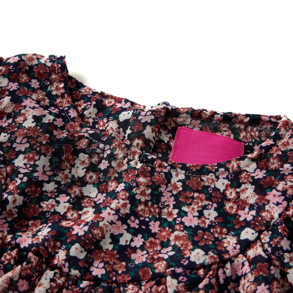 Chemise pour enfants à manches longues rose foncé 92