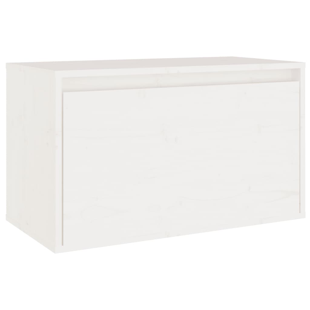 vidaXL Armoire murale Blanc 60x30x35 cm Bois de pin massif