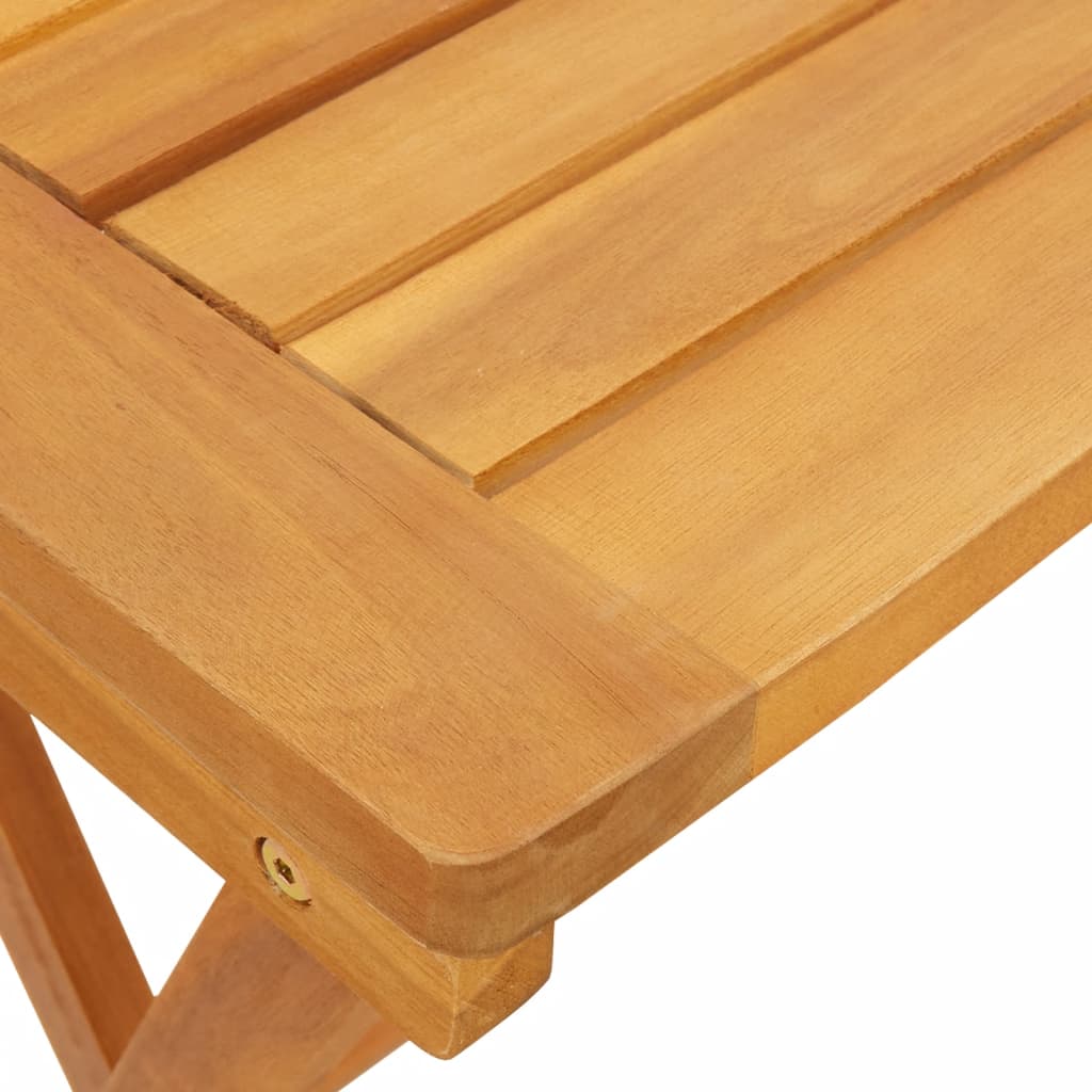 vidaXL Table pliable de jardin 50x36x60 cm bois d'acacia solide