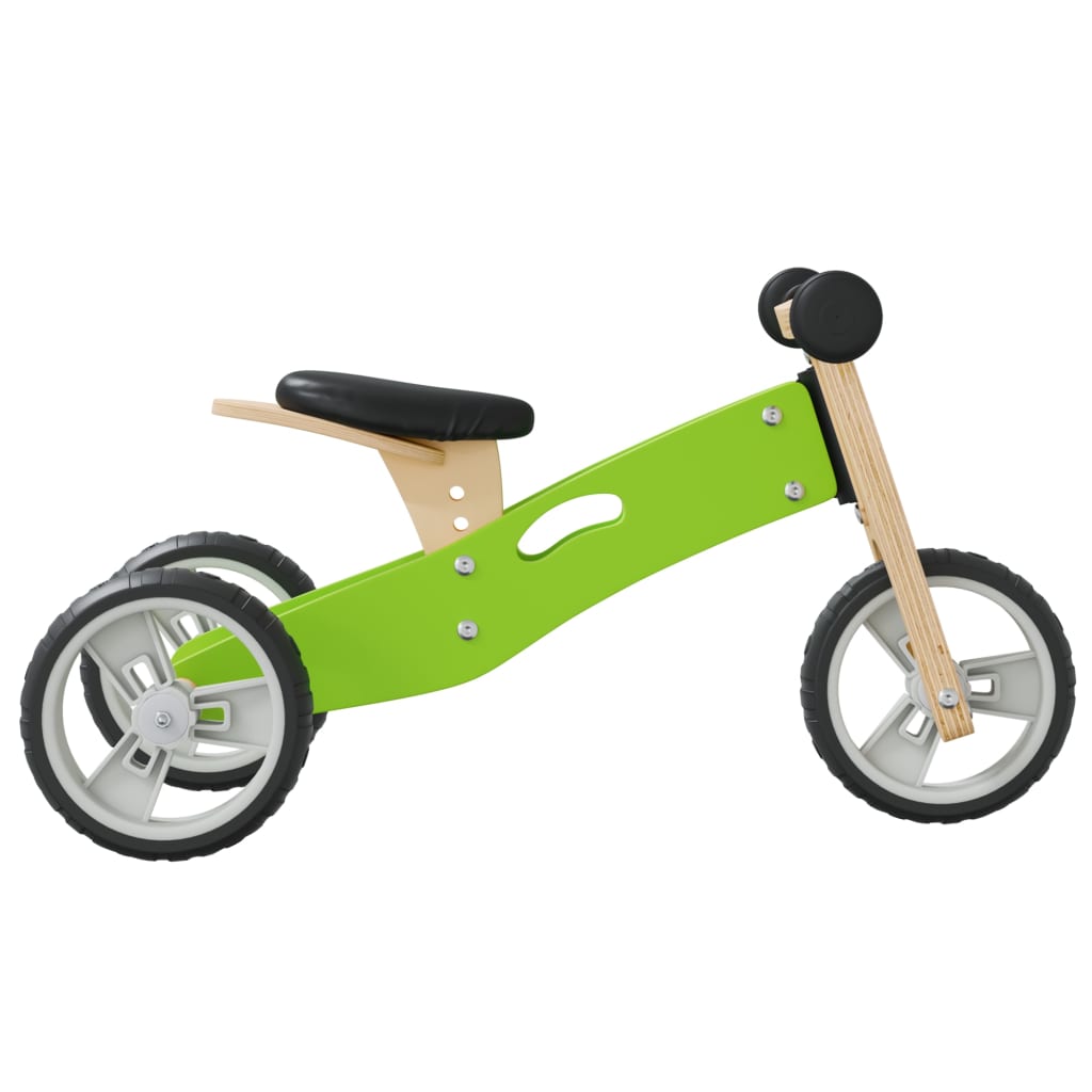 vidaXL Vélo d'équilibre pour enfants 2-in-1 vert