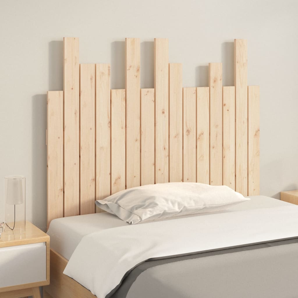 vidaXL Tête de lit murale 95,5x3x80 cm Bois massif de pin