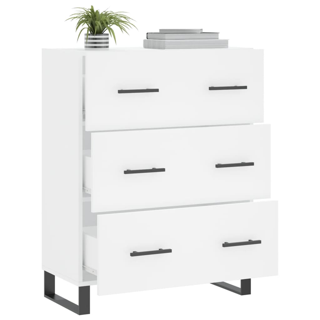 vidaXL Buffet blanc 69,5x34x90 cm bois d'ingénierie