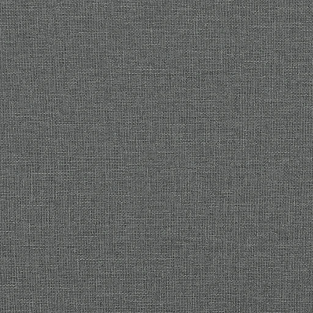 vidaXL Coussin de tête de lit gris foncé 80 cm tissu