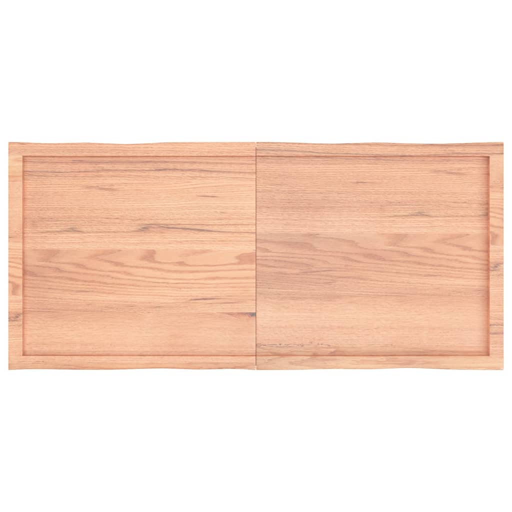 vidaXL Dessus de table bois massif traité bordure assortie