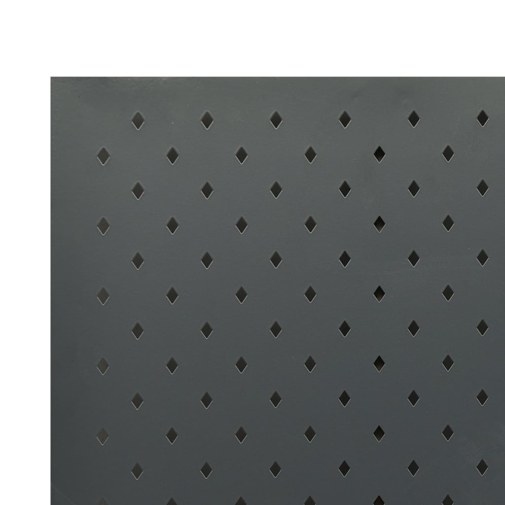 vidaXL Cloison de séparation 5 panneaux Anthracite 200x180 cm Acier