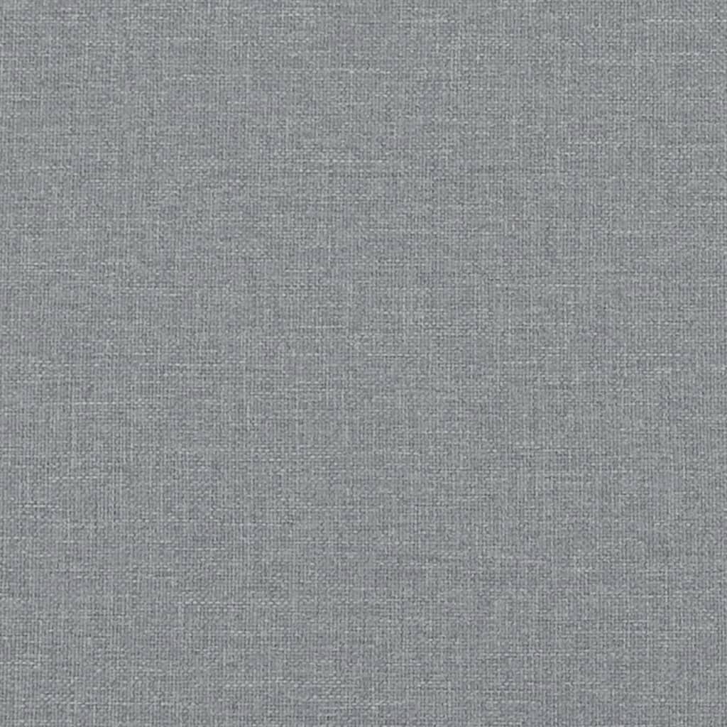 vidaXL Cadre de lit sans matelas gris clair 120x200 cm tissu