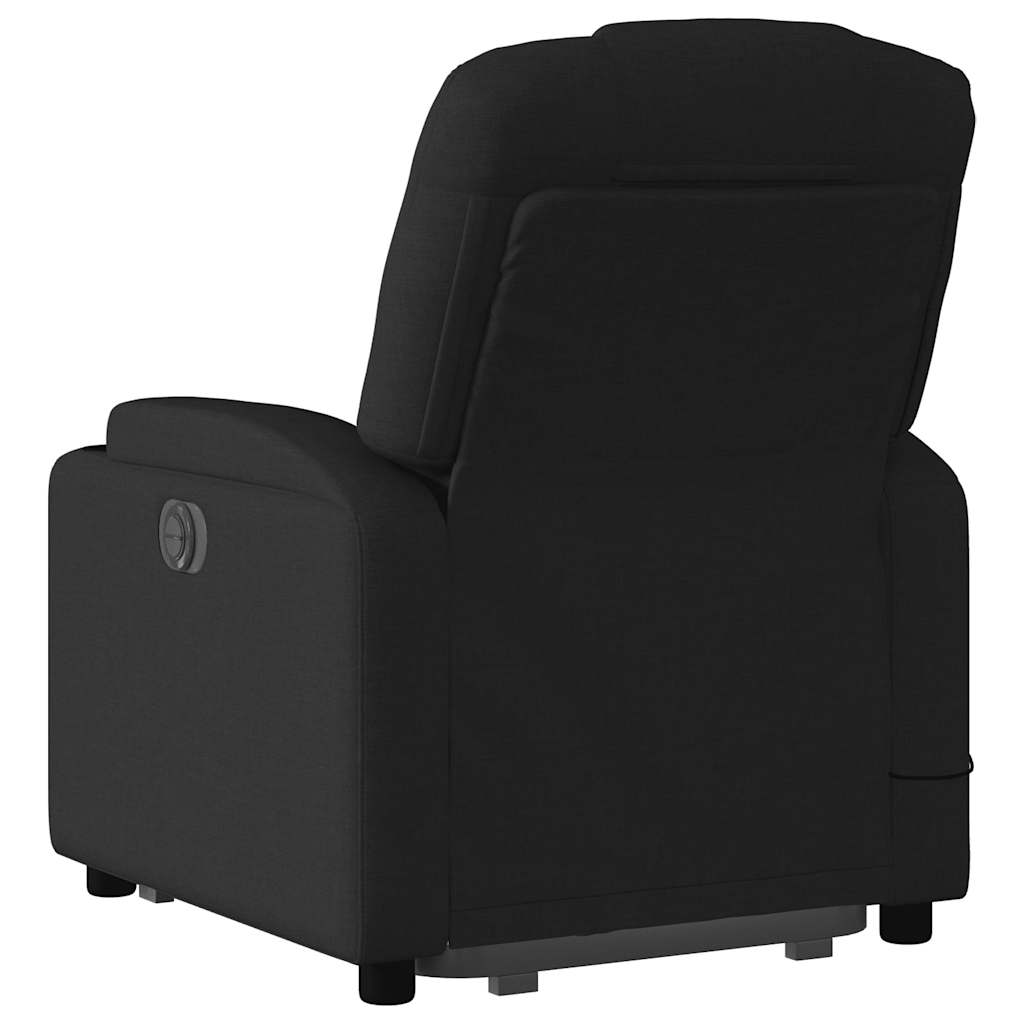 vidaXL Fauteuil de massage inclinable Noir Tissu